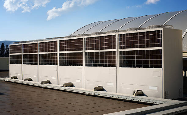heating and cooling system on rooftop